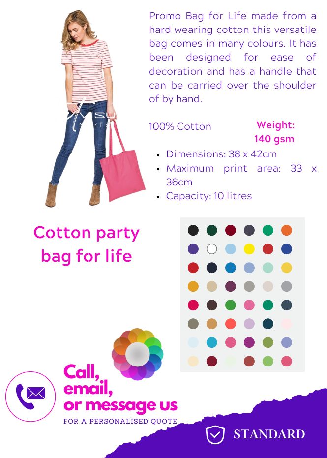 Cotton Party Bag for Life