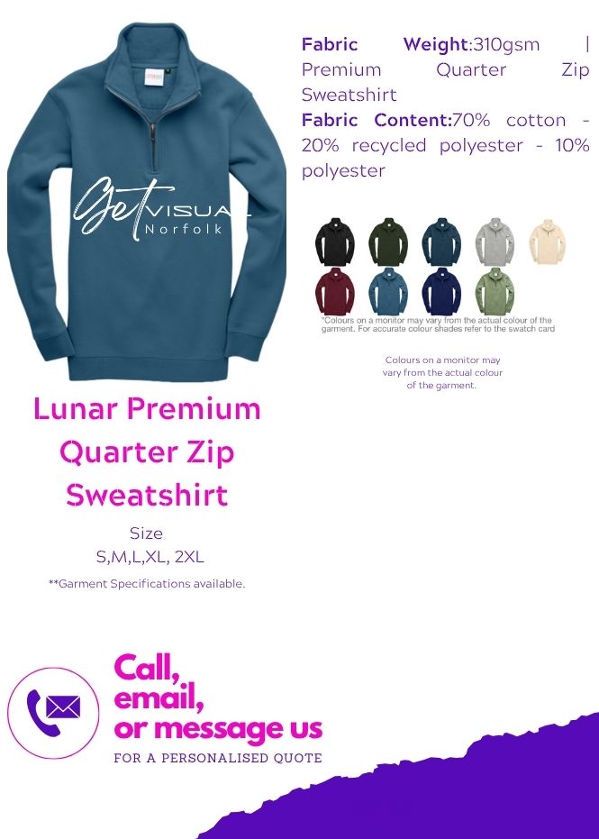 Quarter Zip - Lunar Premium Sweatshirt